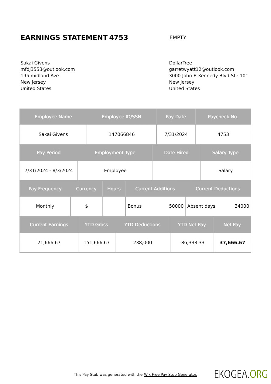 Modèle de relevé de revenus DollarTree aux formats Word et PDF.pdf, 1